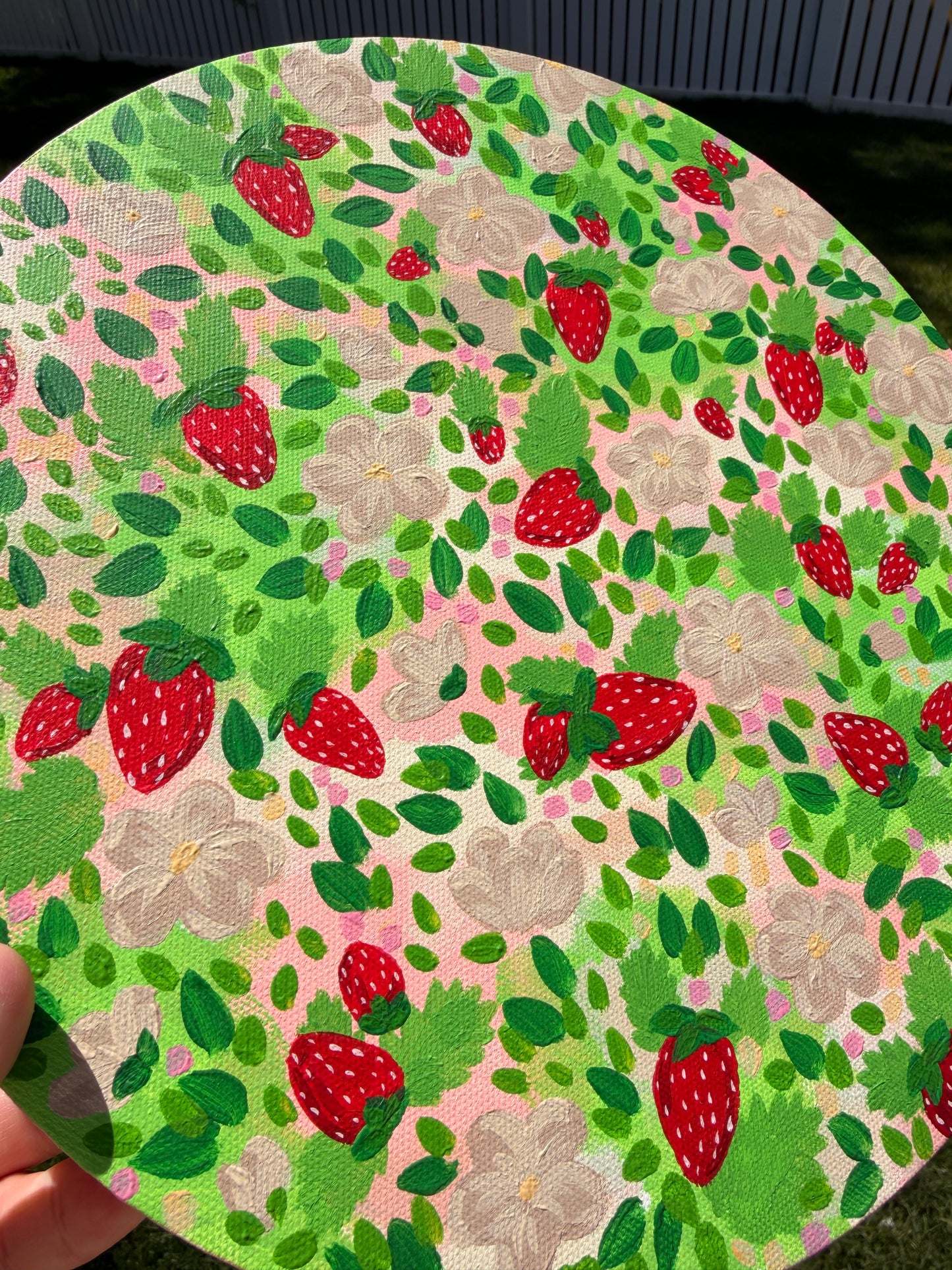 Strawberry Matcha Canvas