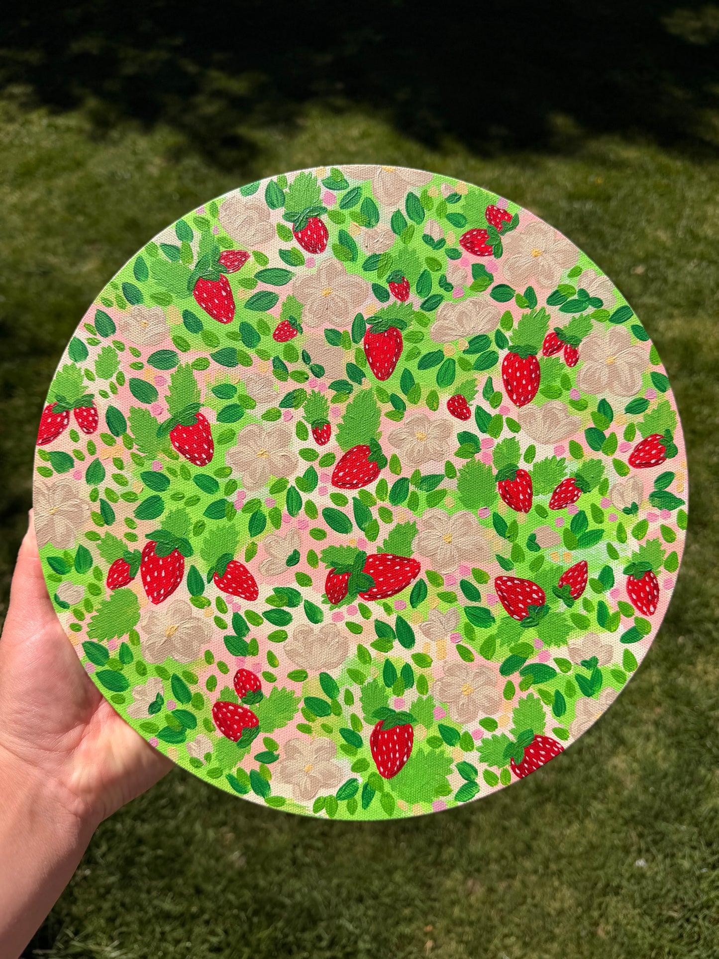 Strawberry Matcha Canvas